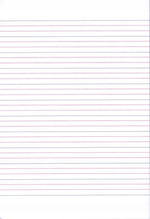 Zeszyt A4 32k do nauki pisania trzylinia trzy linia kolorowa Game Play