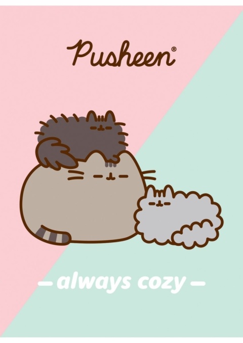 Zeszyt A4 w kratke 32 k kot kotek PUSHEEN 2 szt