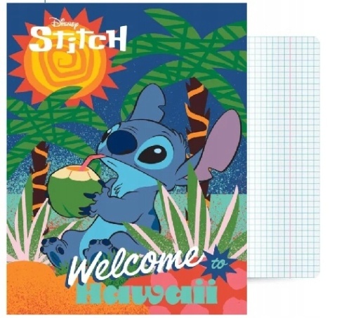 Zeszyt A5 Stitch w kratkę 32 kartki LILO I STICH Unipap 1 szt