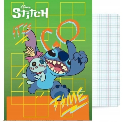 Zeszyt A5 Stitch w kratkę 32 kartki LILO I STICH Unipap 1 szt