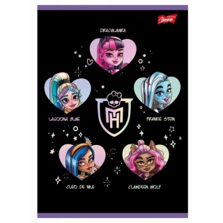 Zeszyt A5 monster high wzór 3 w kratkę 32 kartki St. Majewski