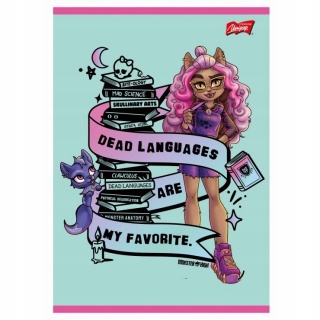 Zeszyt A5 monster high wzór 4 w kratkę 32 kartki