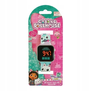 KOCI DOMEK GABI zegarek cyfrowy LED alarm kalendarz