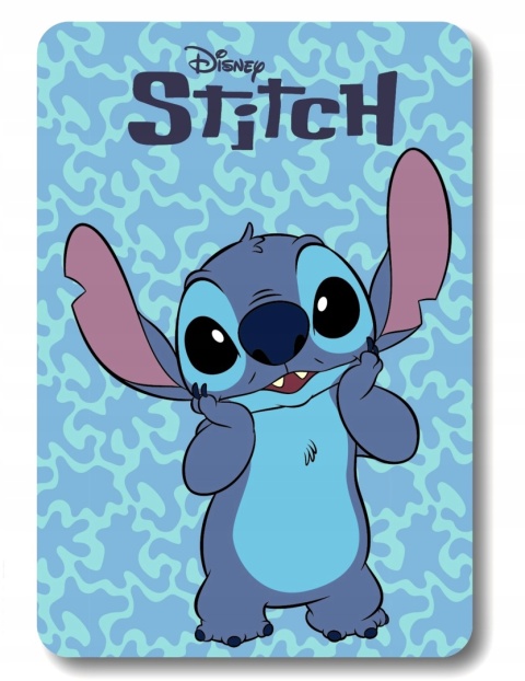 Koc kocyk polarowy LILO I STITCH niebieski 100x140 cm