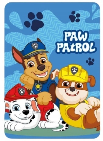 Koc kocyk polarowy PSI PATROL Chase Rubble Marshall 100x140 cm Koc kocyk polarowy PSI PATROL Chase Rubble Marshall 100x140 cm