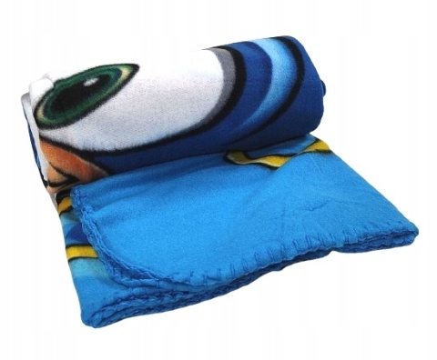 Koc kocyk polarowy narzuta 100x140 cm + poszewka velvet 40x40 cm SONIC