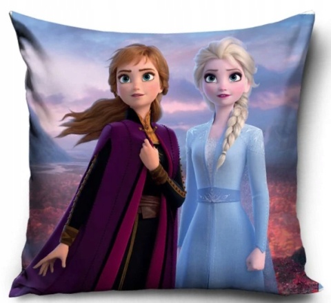 Kocyk koc pled narzuta welurowy 100x150 cm + poduszka 40x40 Kraina Lodu