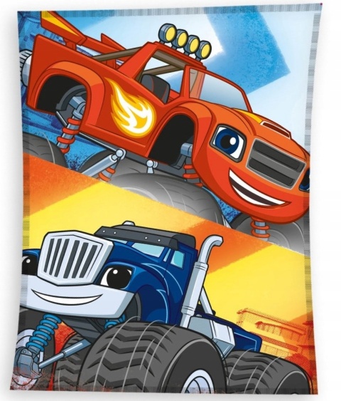 Kocyk koc pled narzuta welurowy Blaze i Mega Maszyny 130x170 cm