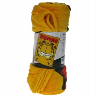 Kocyk koc pled narzuta welurowy Garfield 130x170 cm