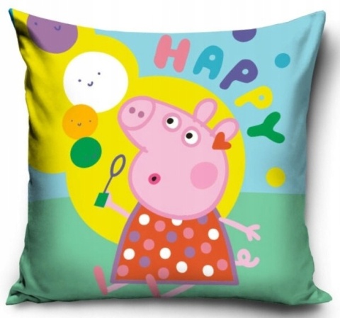 Kocyk koc polarowy 100x140 + poduszka 40x40 świnka PEPPA