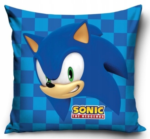 Kocyk koc polarowy pled narzuta 100x140 + poszewka velvet 40x40 cm Sonic