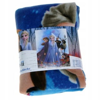 Kocyk koc polarowy pled narzuta KRAINA LODU FROZEN 130x170 cm