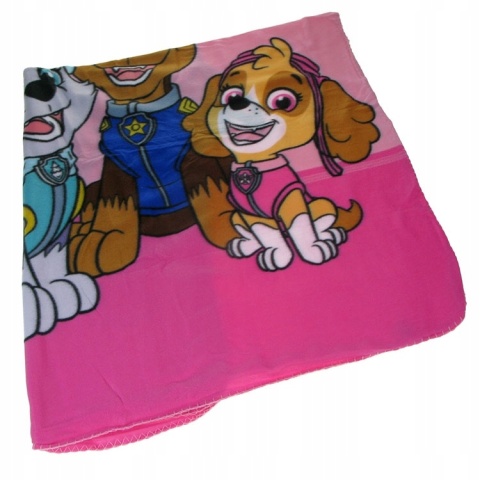 Kocyk koc polarowy pled narzuta PSI PATROL Skye 100x140+ poduszka kształtka