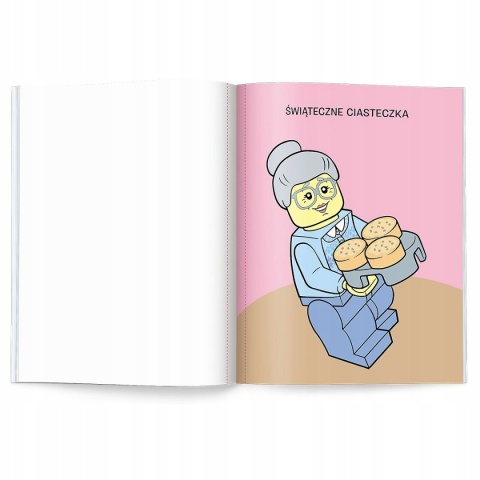 Lego Mikołaj świąteczna kolorowanka wodna maluj wodą