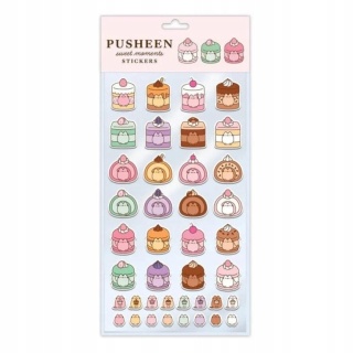 Naklejki nalepki wypukłe puffy kot kotek łakocie PUSHEEN 40 szt