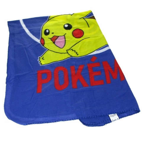 POKEMON kocyk koc polarowy pled narzuta 100x140 + poduszka 40x40