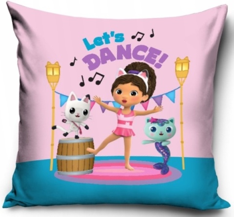 Poszewka na poduszkę KOCI DOMEK GABI tancerka velvet welurowa 40x40