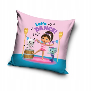 Poszewka na poduszkę KOCI DOMEK GABI tancerka velvet welurowa 40x40