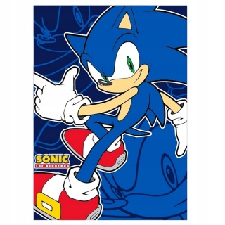 SONIC kocyk koc polarowy 100x140 cm + poduszka 35x35