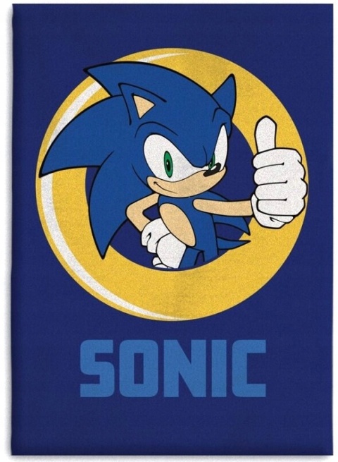 SONIC kocyk koc polarowy 100x140 cm + poduszka VELVET 40X40