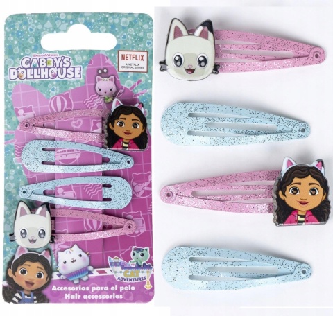 Spinki do włosów KOCI DOMEK GABI 4 szt