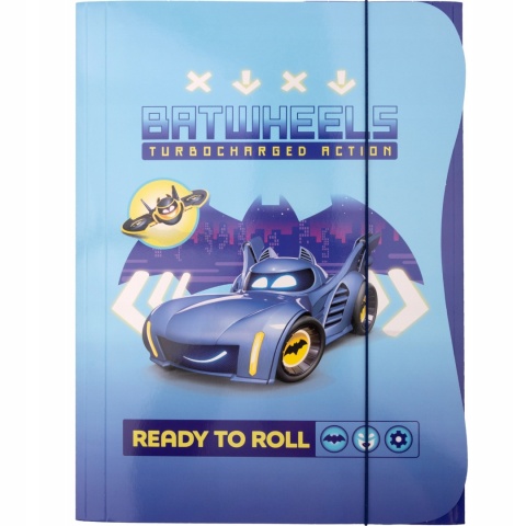 Teczka z gumką A4 na dokumenty rysunki BATMAN BATWHEELS
