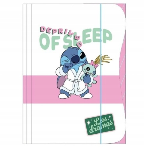 Teczka z gumką A4 na dokumenty rysunki Stich Lilo i Stitch