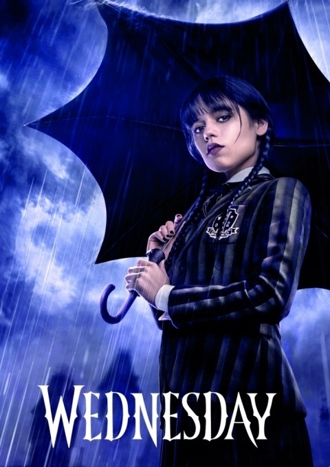 Teczka z gumką A4 na dokumenty szkolna Wednesday Addams Astra