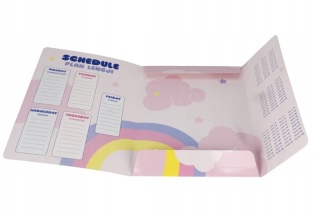 Teczka z gumką A4 na dokumenty szkolna jednorożec unicorn różowa