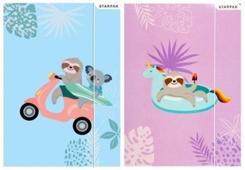 Teczka z gumką A4 na dokumenty szkolna leniwiec koala 1 szt