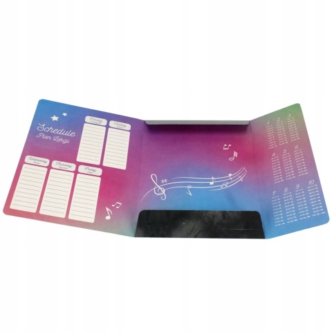 Teczka z gumką A4 na dokumenty szkolna muzyka nuty klucz wiolinowy 1 szt