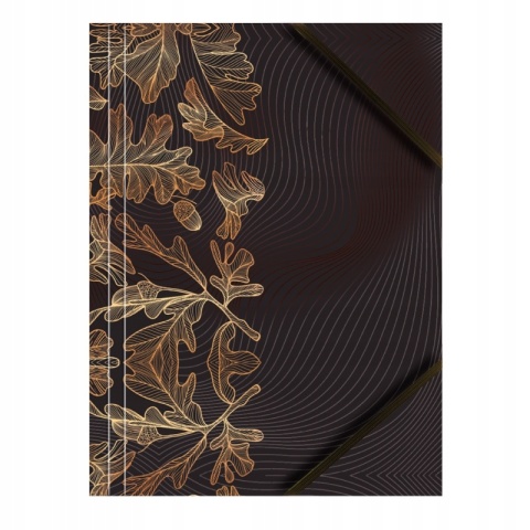 Teczka z gumką narożną A4 na dokumenty liście elegancka zestaw 3 szt