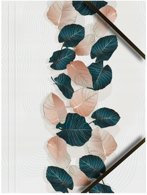 Teczka z gumką narożną A4 na dokumenty liście elegancka zestaw 3 szt