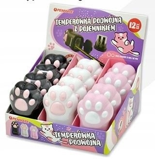 Temperówka podwójna z pojemnikiem Kocia łapka Penmate 1 szt