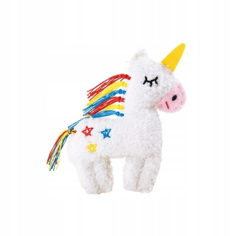 Zestaw do szycia DIY Uszyj breloczek maskotka UNICORN JEDNOROŻEC 17x14cm